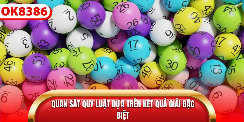 Quan sát quy luật dựa trên kết quả giải đặc biệt